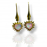 Heart of Fire Earrings Sterling Silver 925 Heart of Fire Earrings Sterling Silver 925
